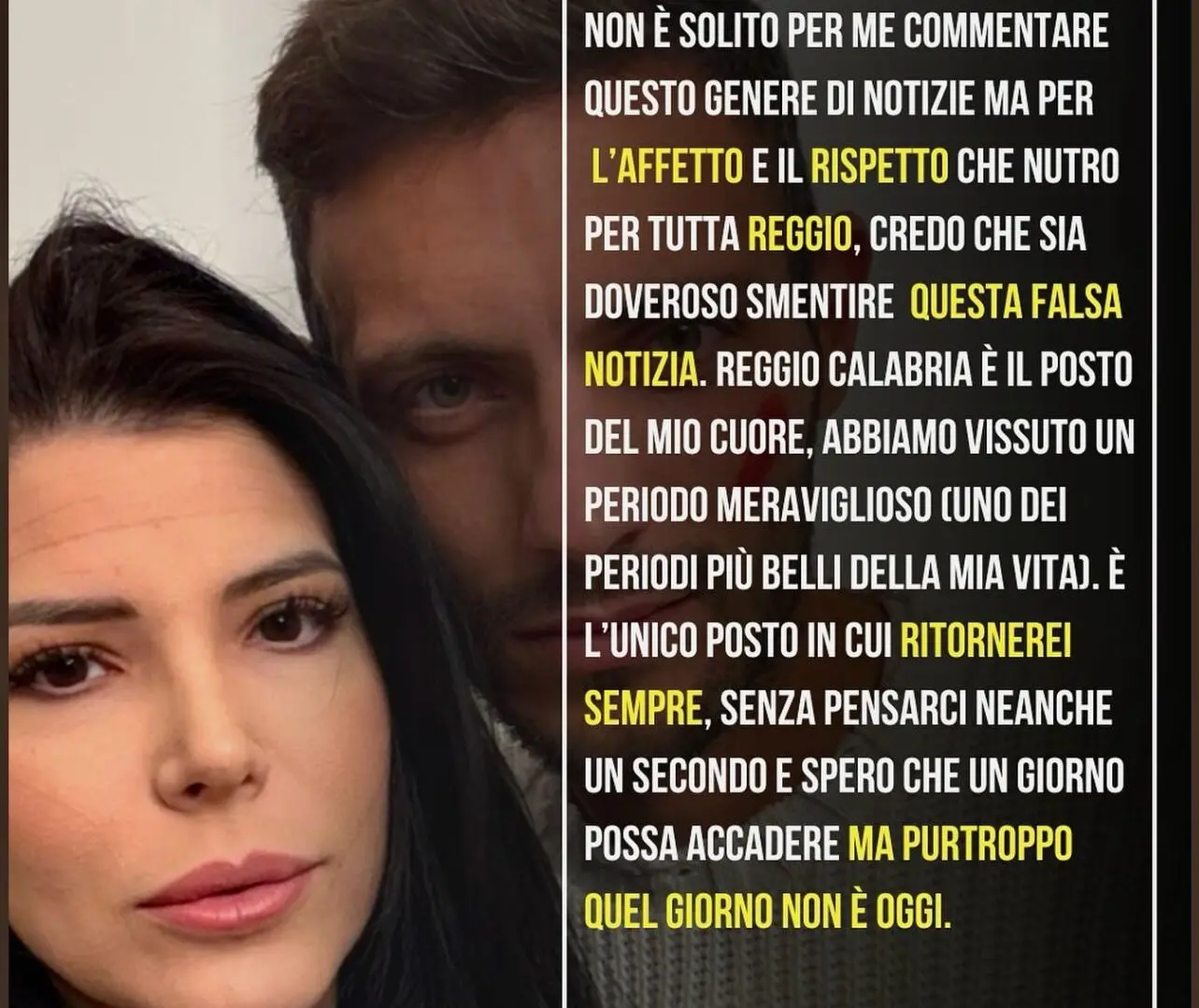 Reggina, la moglie di Blondett sui social: «Reggio è il posto del mio cuore, spero di tornarci un giorno, ma non sarà oggi»