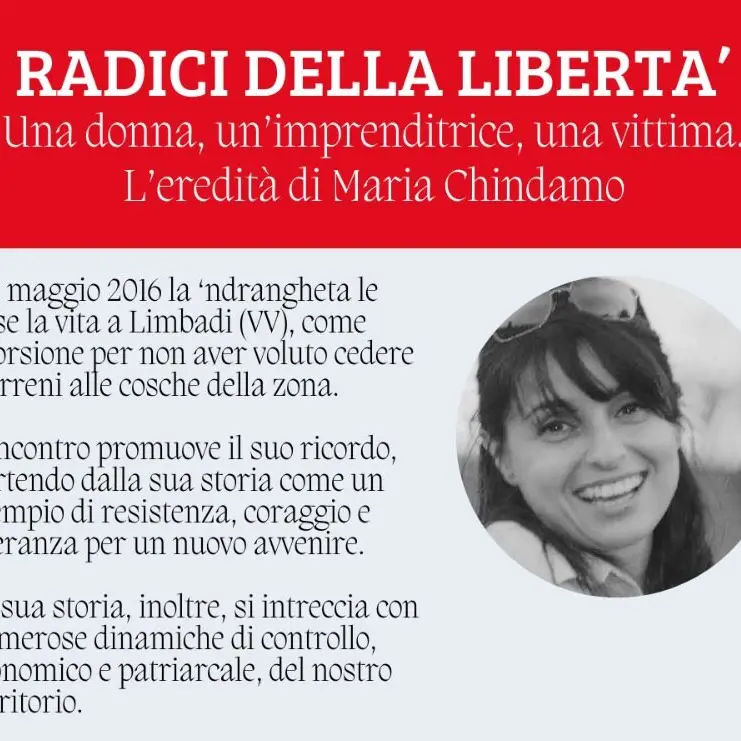L'iniziativa di ANPI in memoria di Maria Chindamo \"Radici della Libertà\"