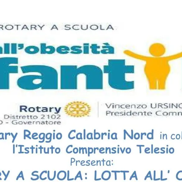Reggio, il Rotary entra a scuola con il progetto \"Lotta all'obesità infantile\"