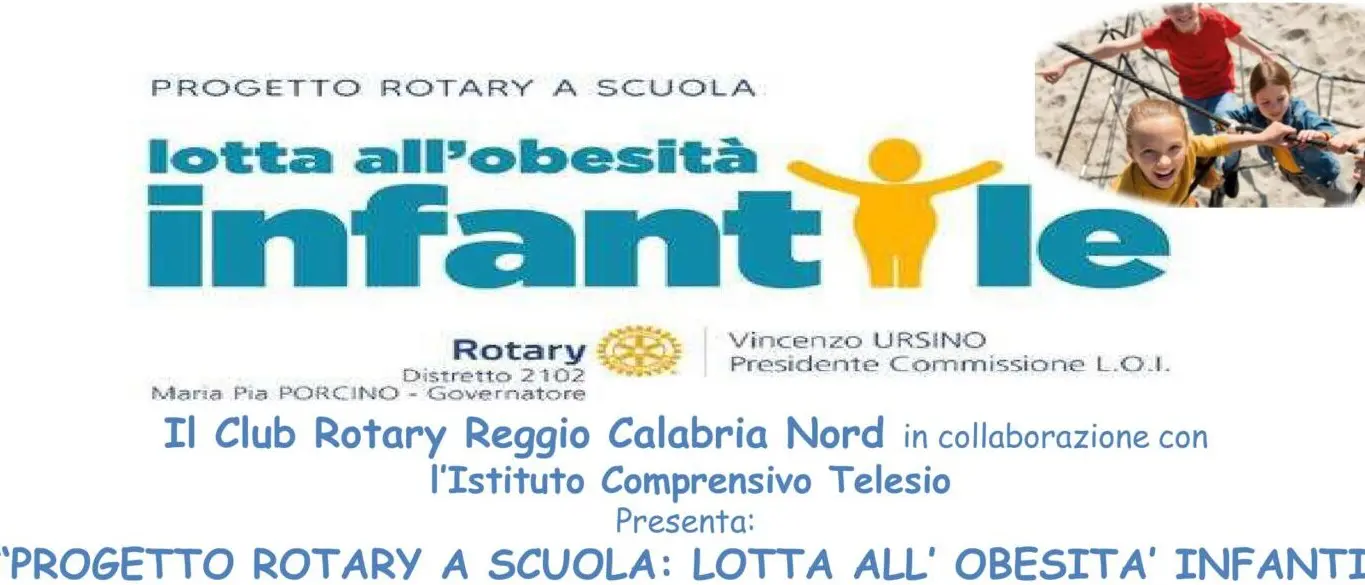 Reggio, il Rotary entra a scuola con il progetto \"Lotta all'obesità infantile\"