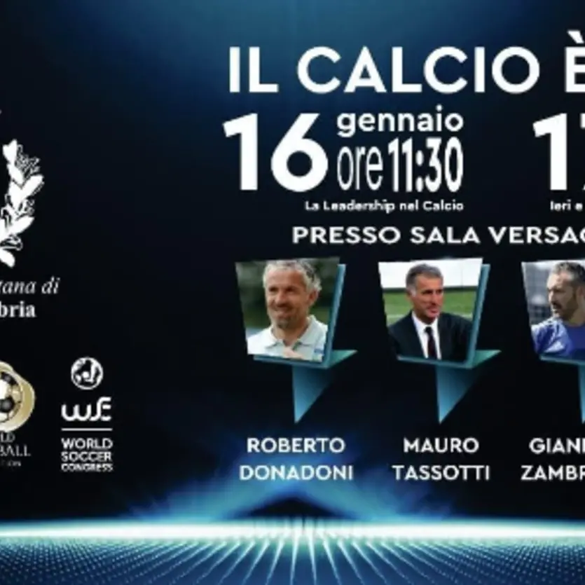 Rinviata la seconda conferenza \"Il Calcio è Arte\" all'Auditorium del Cedir