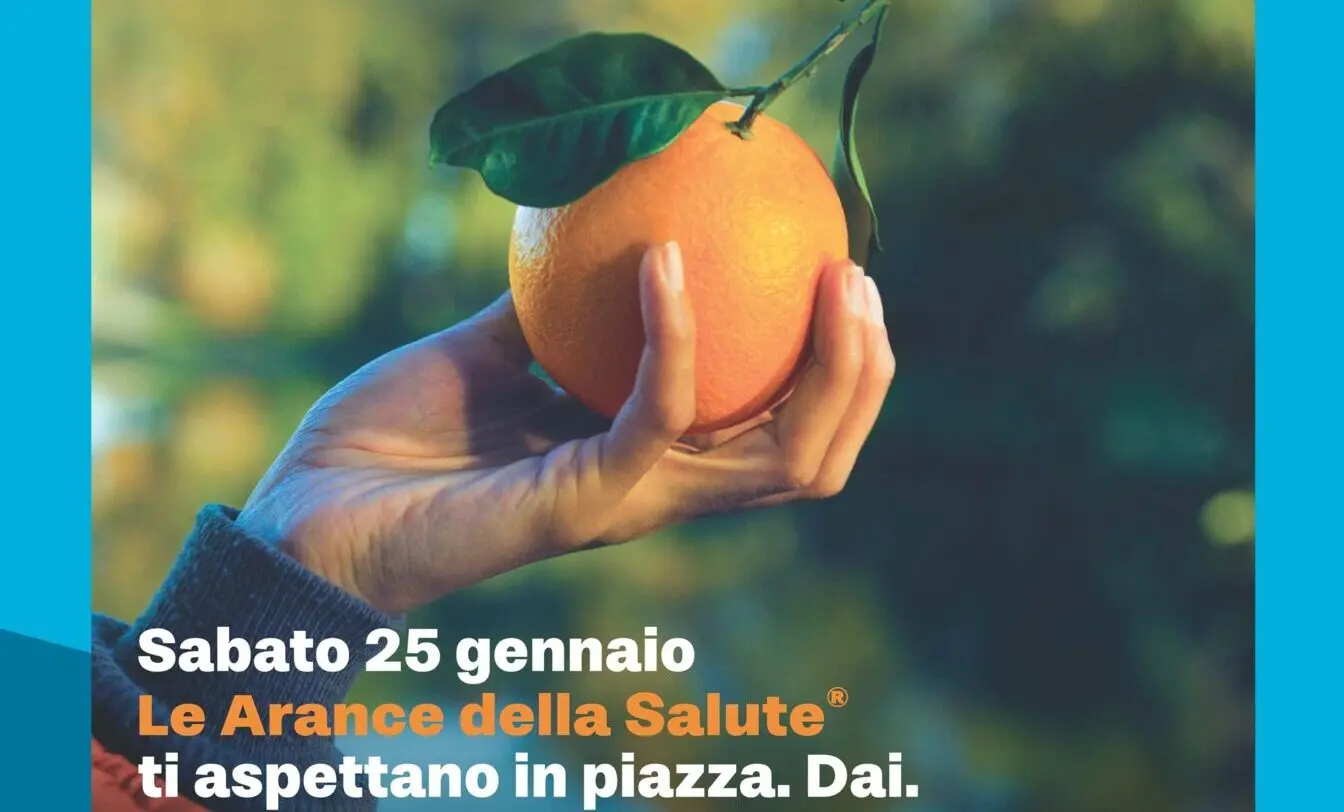 AIRC: sabato 25 gennaio a Piazza Camagna tornano le arance della salute