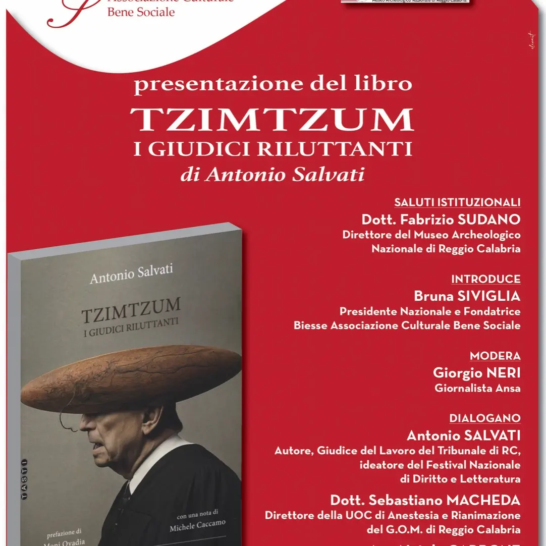Reggio, al Museo la presentazione del libro \"TzimTzum i giudici riluttanti\"