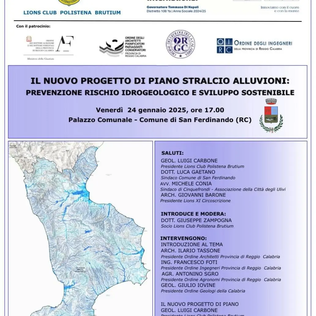 A San Ferdinando convegno sul rischio idrogeologico e le contromisure dei comuni