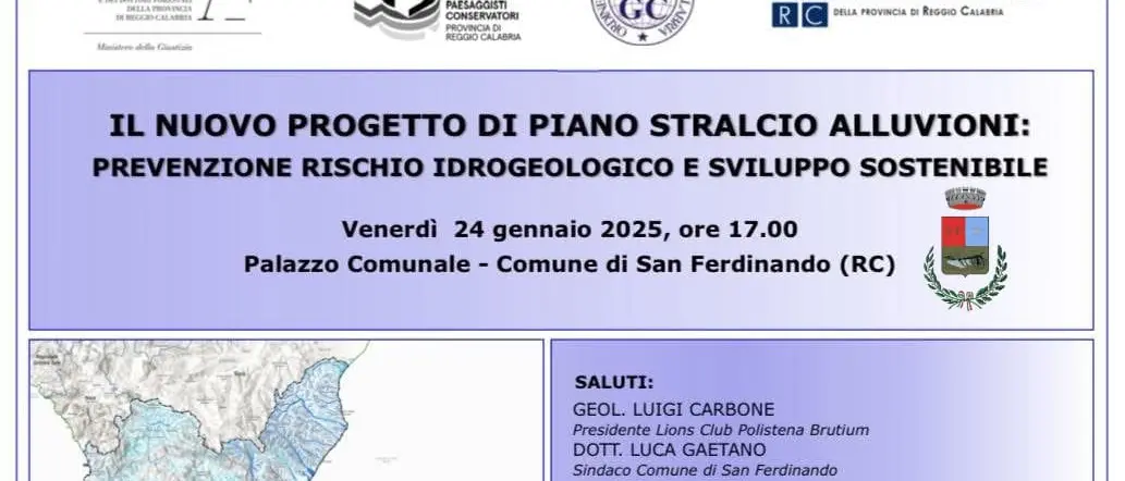 A San Ferdinando convegno sul rischio idrogeologico e le contromisure dei comuni