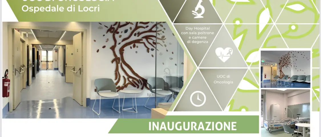 Il 27 gennaio verrà inaugurato il nuovo reparto di oncologia dell'ospedale di Locri
