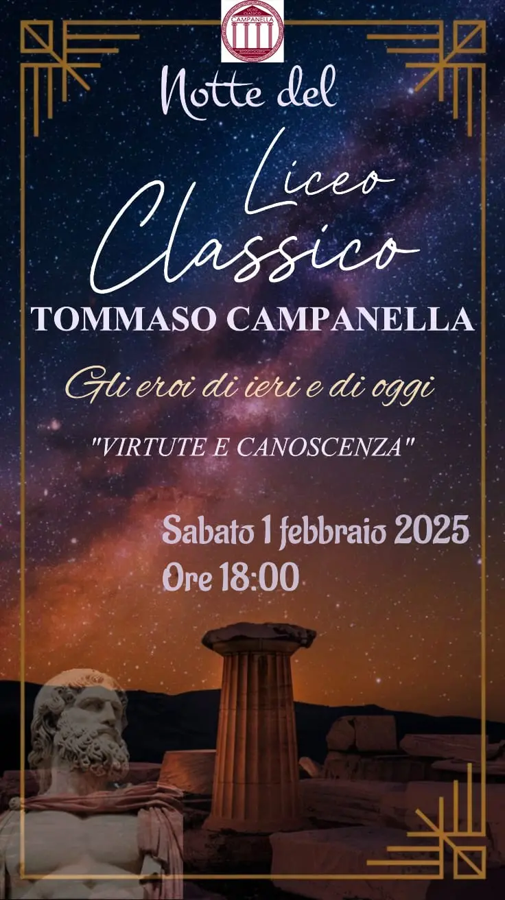 Reggio, al Liceo Campanella l'incontro dal tema “Gli eroi di ieri e di oggi. Virtute e Canoscenza”