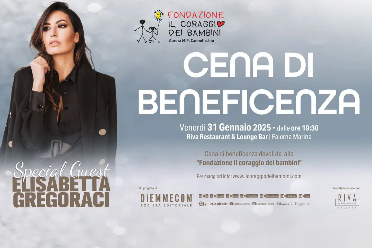 Elisabetta Gregoraci protagonista di una serata di solidarietà per la Fondazione \"Il Coraggio dei Bambini\"