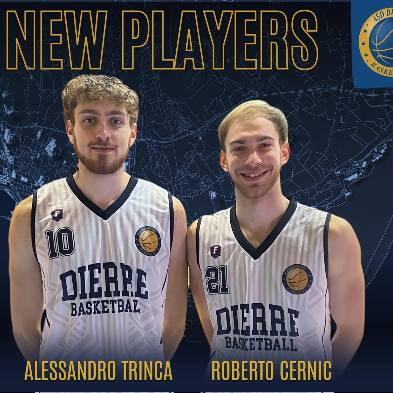 Dierre, doppio colpo di mercato: Cernic e Trinca rafforzano il roster