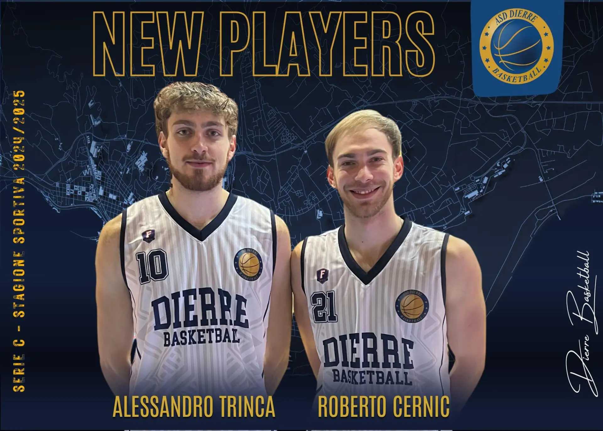 Dierre, doppio colpo di mercato: Cernic e Trinca rafforzano il roster