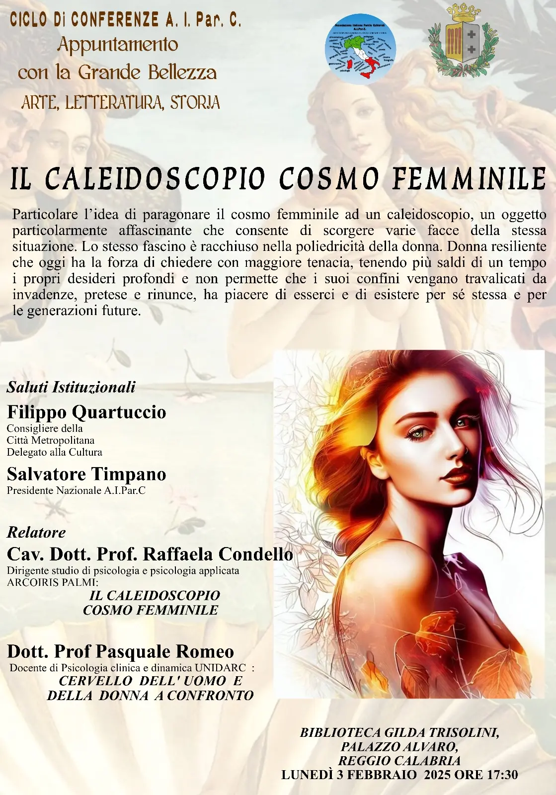 Reggio, a Palazzo Alvaro la conferenza \"Il Caleidoscopio Cosmo Femminile\"