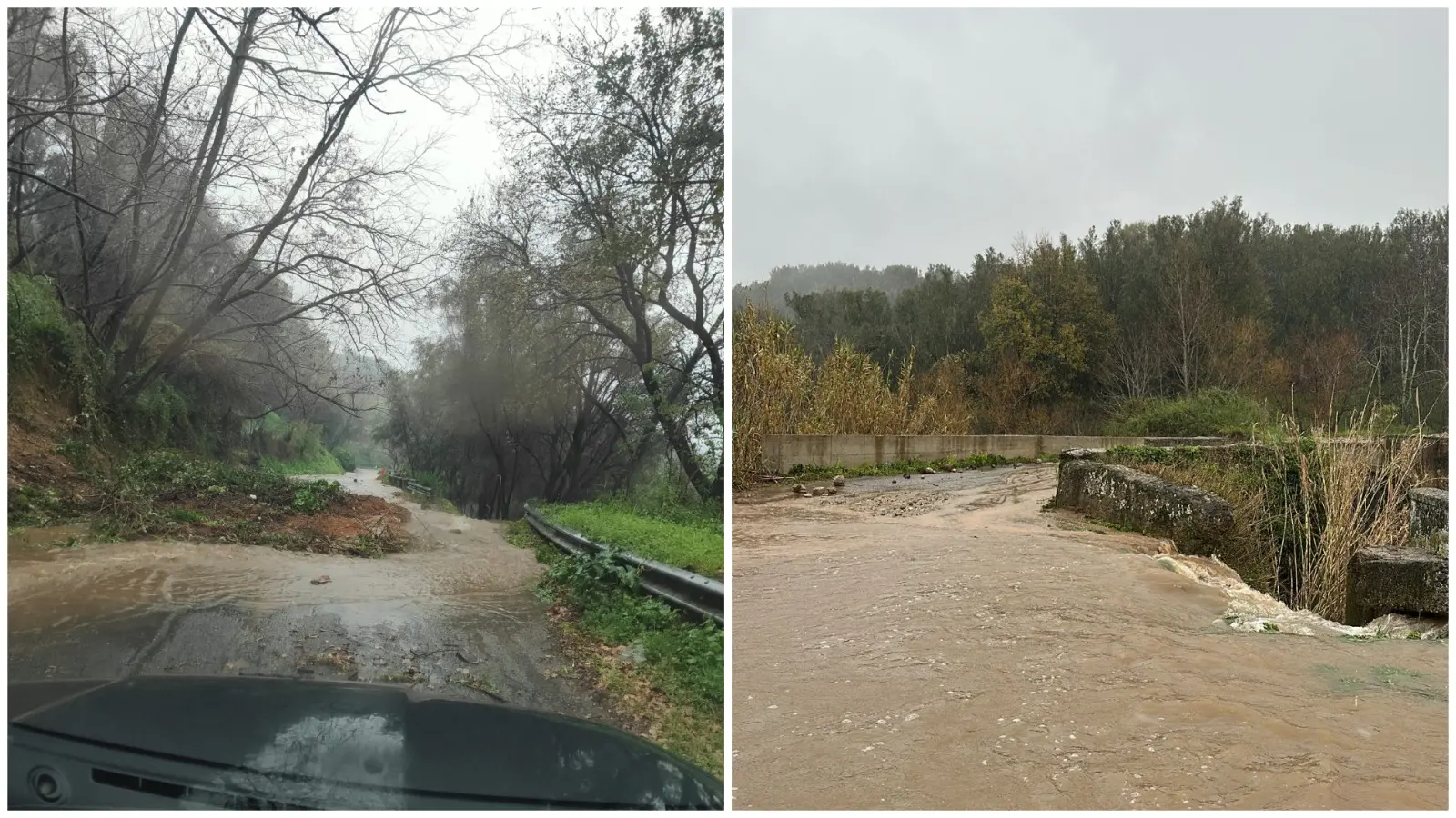 Maltempo in Calabria, frana a Terranova Sappo Minulio