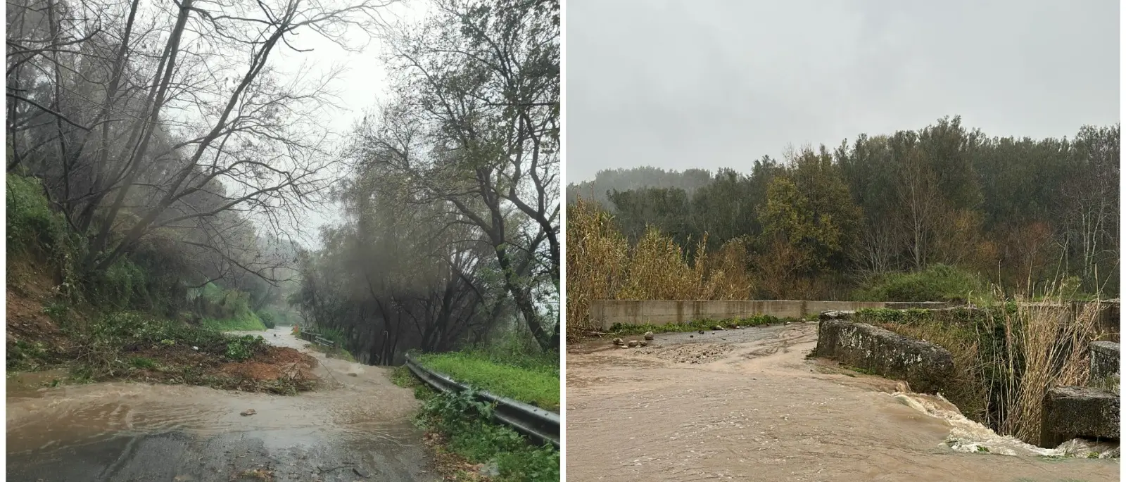 Maltempo in Calabria, frana a Terranova Sappo Minulio