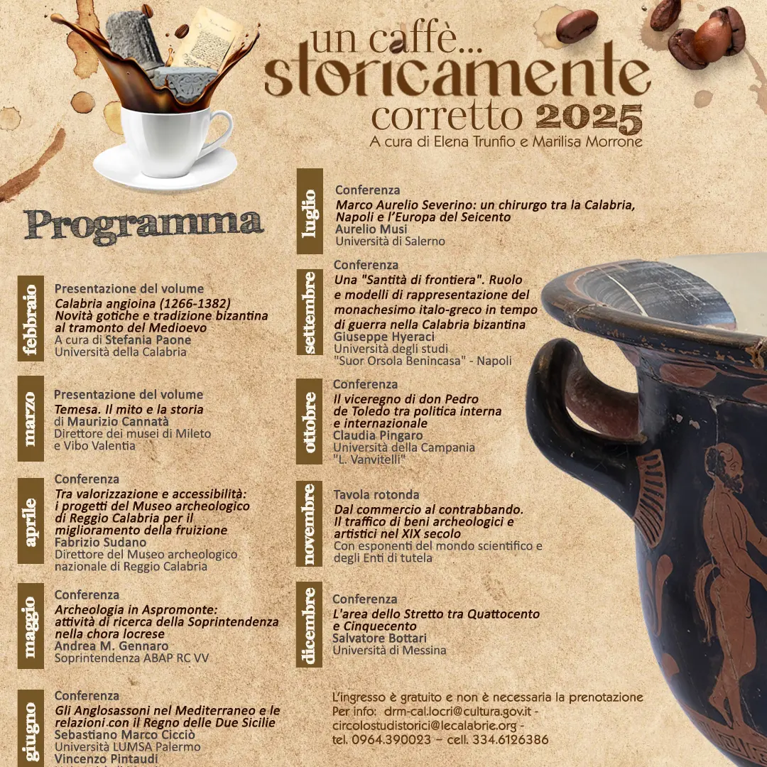 Al via l'edizione 2025 di un \"Caffè..storicamente corretto\" a Locri Epizefiri