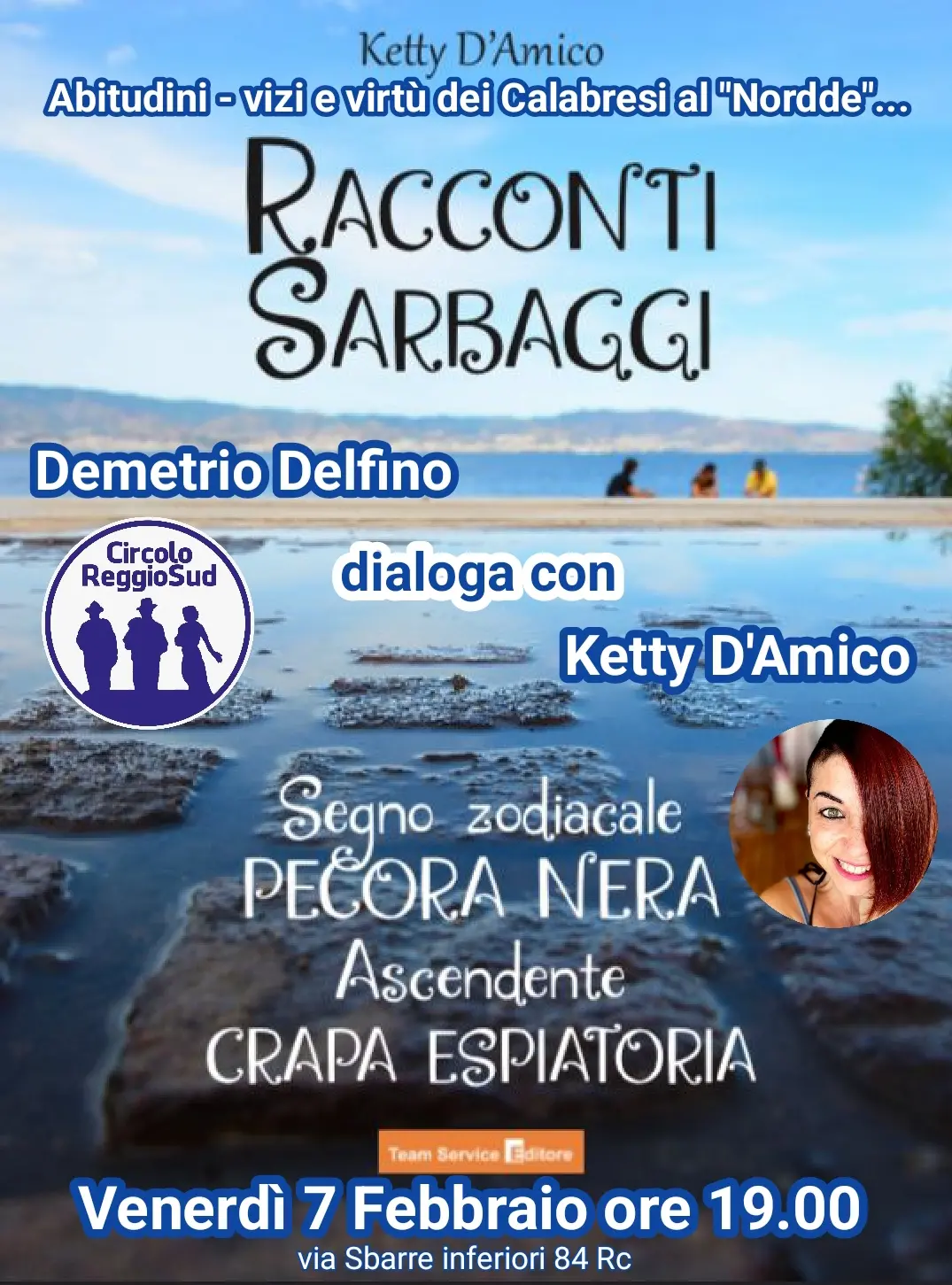 Reggio, presentazione del libro \"Racconti Sarbaggi\"