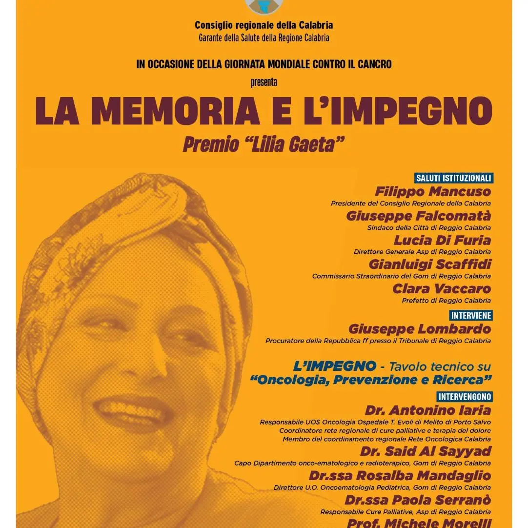 Reggio, \"La memoria e l'impegno\": una giornata per onorare Lilia Gaeta