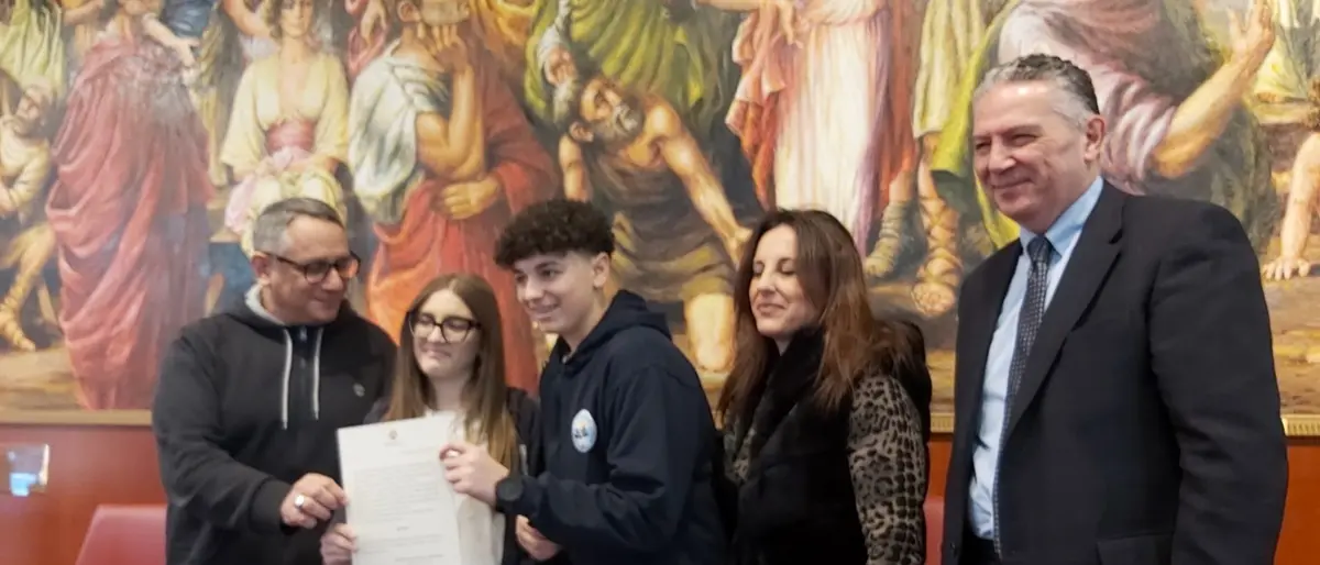 Reggio, l'encomio del garante Marziale agli studenti dell'istituto Carducci - Da Feltre