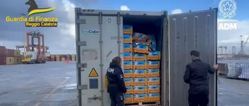 Guardia di Finanza sequestra 27 kg di cocaina al porto di Gioia Tauro