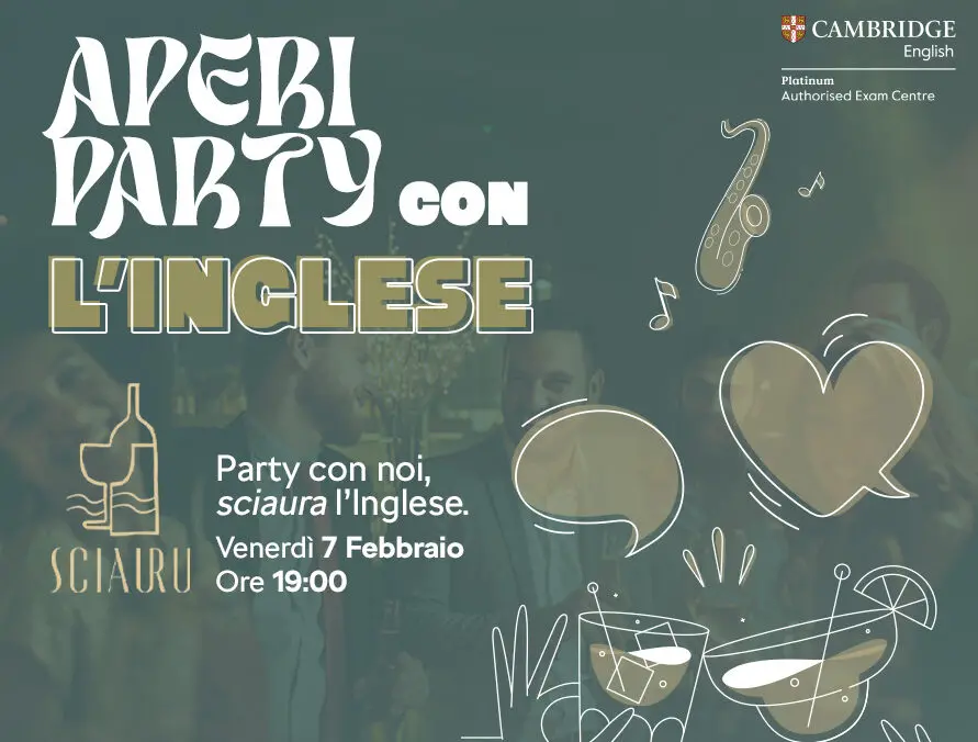 AperiPARTY con l'inglese: British School organizza una festa per migliorare la lingua e fare nuove amicizie