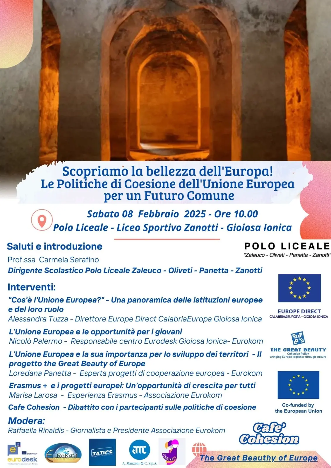 A Gioiosa Ionica l'evento \"Scopriamo la bellezza dell’Europa! Le politiche di coesione dell’Unione Europea per un futuro comune\"