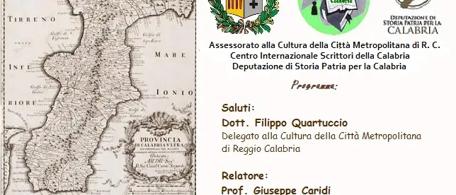 Reggio, il Cis della Calabria promuove l'incontro \"La Calabria nel primo periodo Borbonico\"
