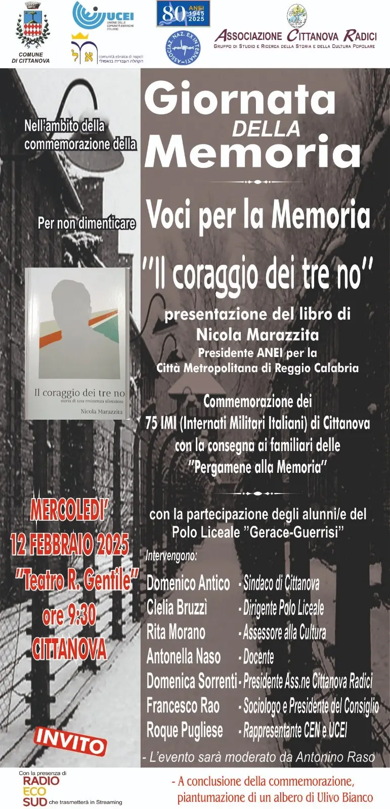 A Cittanova l'iniziativa \"Voci per la Memoria\"