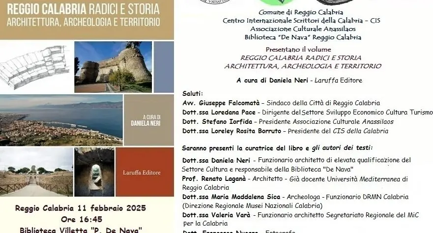 Il Cis Calabria presenta il libro “Reggio Calabria, radici e storia, architettura, archeologia e territorio”