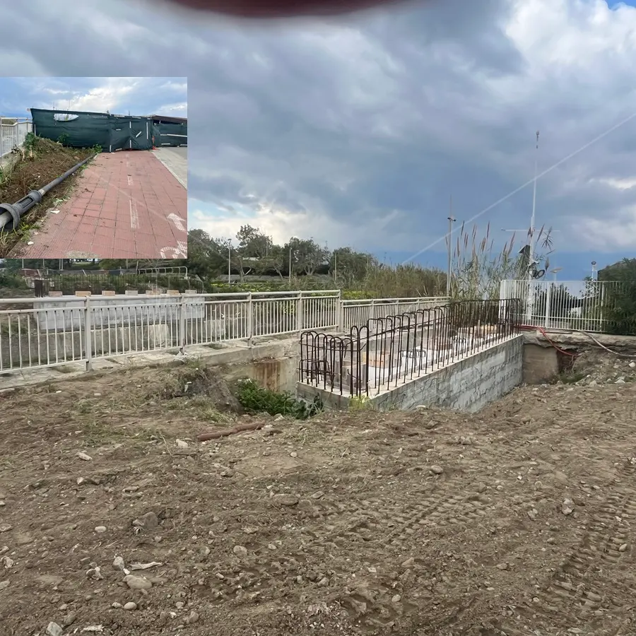 Reggio, cantiere del ponte Calopinace prossimo alla riattivazione: area ripulita e ripristinata la recinzione - FOTO