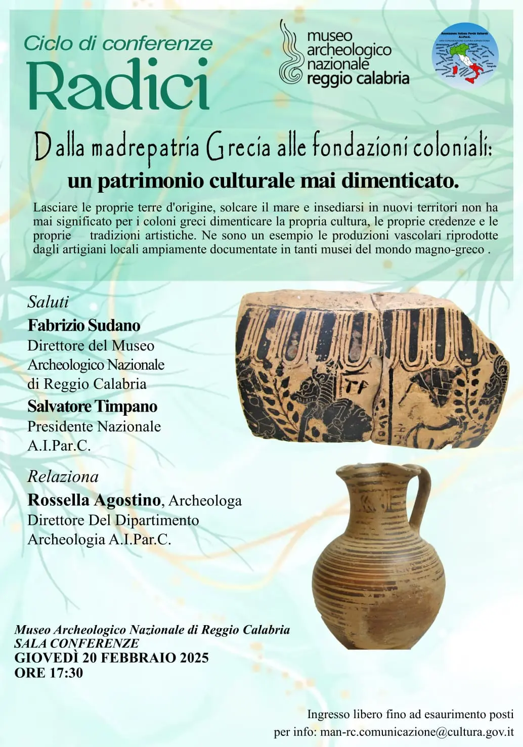 Reggio, al Museo incontro dal tema \"Dalla madrepatria Grecia alle fondazioni coloniali\"