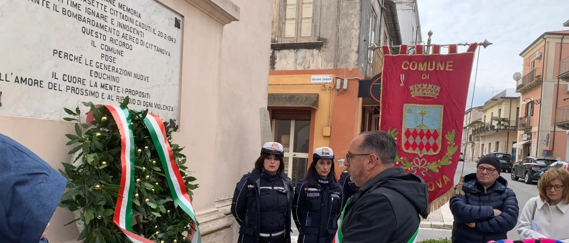 A Cittanova la commemorazione delle vittime del Bombardamento alleato del 1943