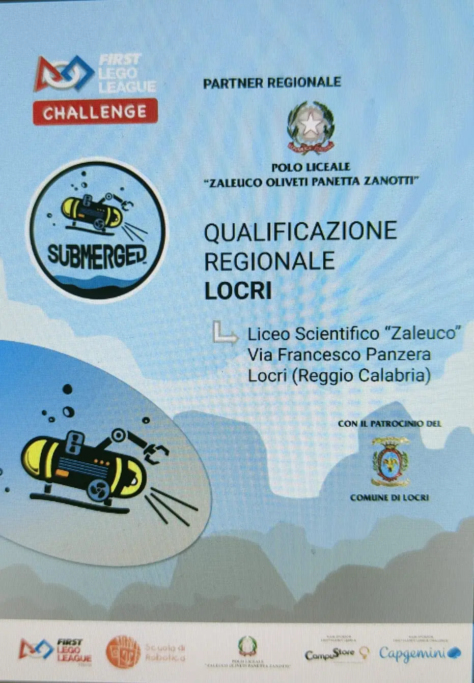 Il Liceo Zaleuco di Locri ospiterà la First Lego League Challenge 2024/2025