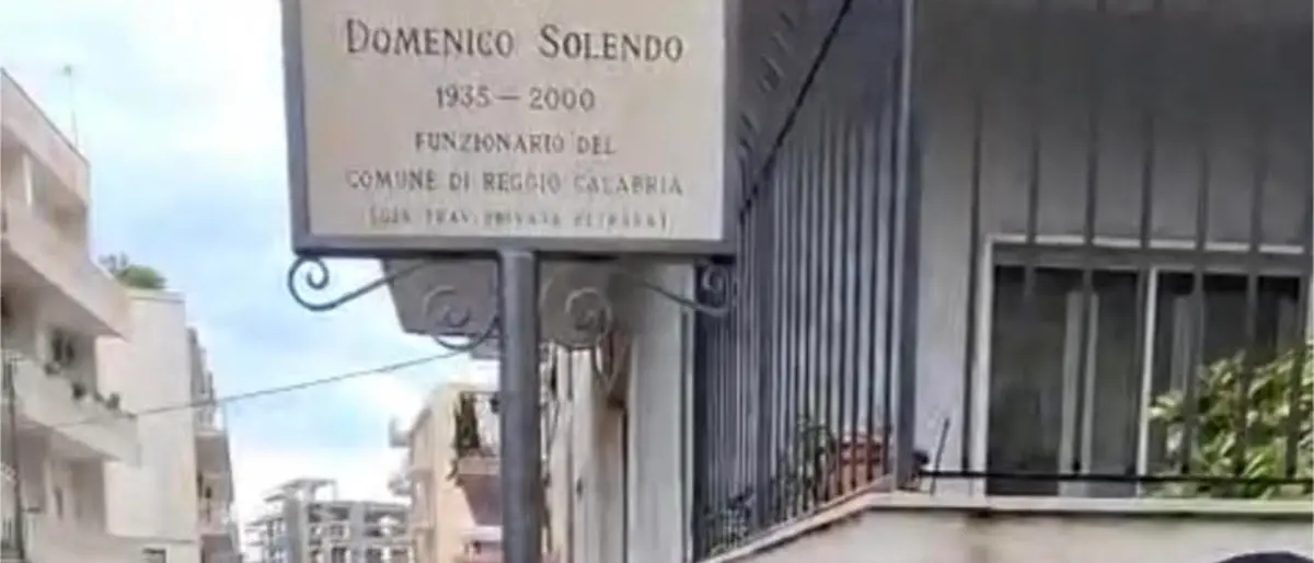 Reggio, intitolata la strada al funzionario di lungo corso del Comune Domenico Solendo