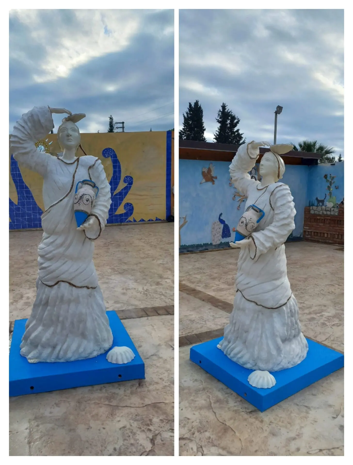 A Roccella Ionica la statua della dea Teti nel \"Parco degli Dei\"