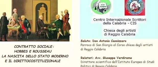 Cis della Calabria, al via la conferenza \"La nascita dello Stato moderno e il Diritto Costituzionale\"
