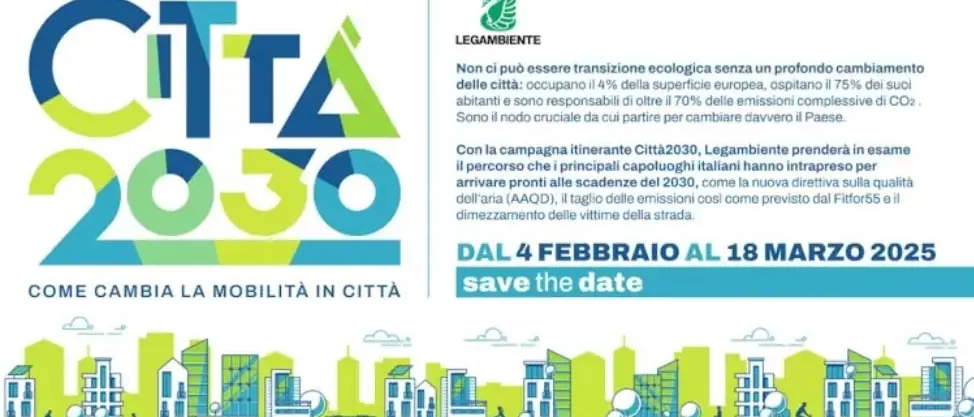 “Città2030”, Legambiente lancia il questionario sulla mobilità urbana