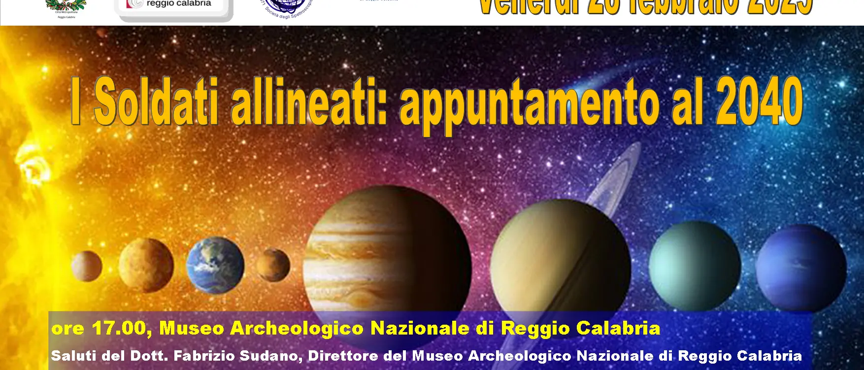 Reggio, al Planetarium Pythagoras conferenza sull'allineamento planetario