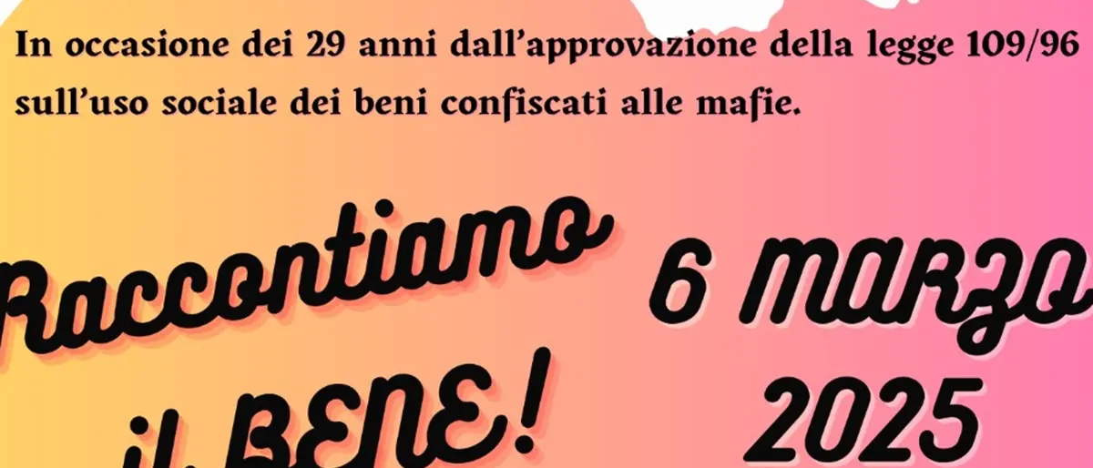 Villa, iniziativa per i 29 anni della legge sull'uso sociale dei beni confiscati