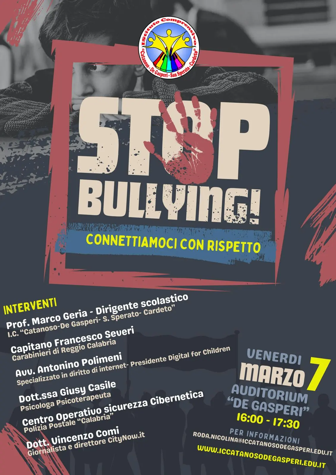 Reggio, “Stop bullying! Connettiamoci con rispetto” in scena all’IC Catanoso - De Gasperi - S. Sperato - Cardeto