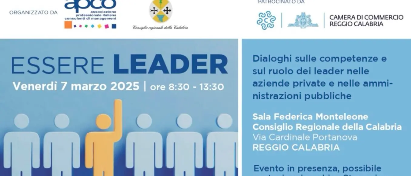 Reggio, a Palazzo Campanella l'iniziativa sulle competenze dei leader nelle aziende e nella Pubblica Amministrazione