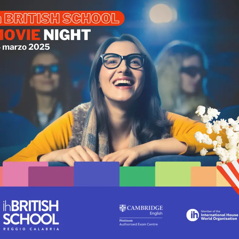 Ih BRITSH SCHOOL Movie Night: il cinema in inglese arriva a Reggio