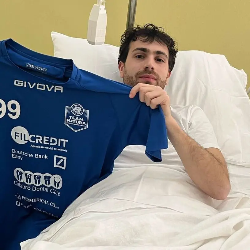Polisportiva Futura, Simone Minnella operato con successo. Gli auguri della squadra: «Ti aspettiamo in campo»