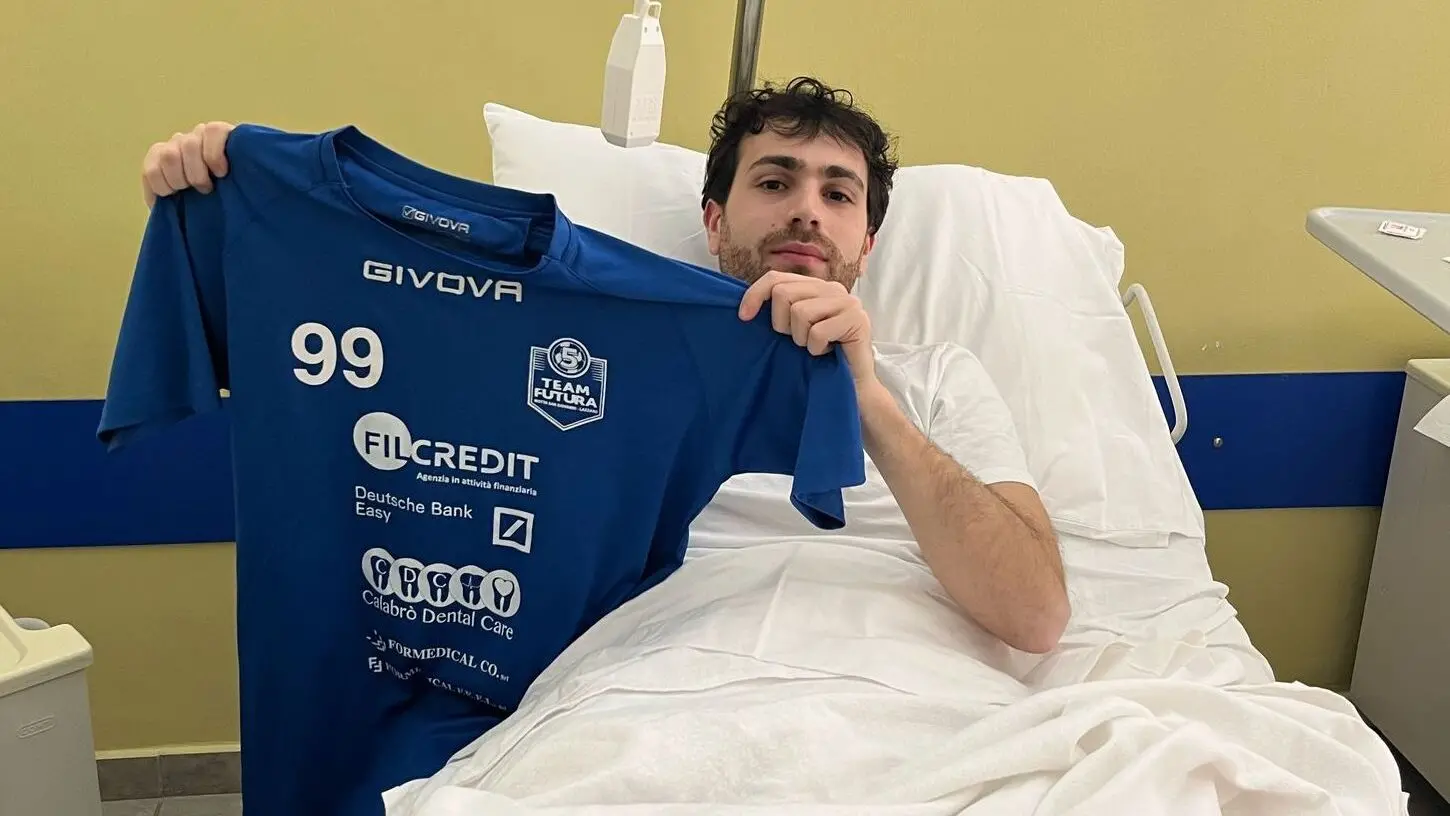 Polisportiva Futura, Simone Minnella operato con successo. Gli auguri della squadra: «Ti aspettiamo in campo»