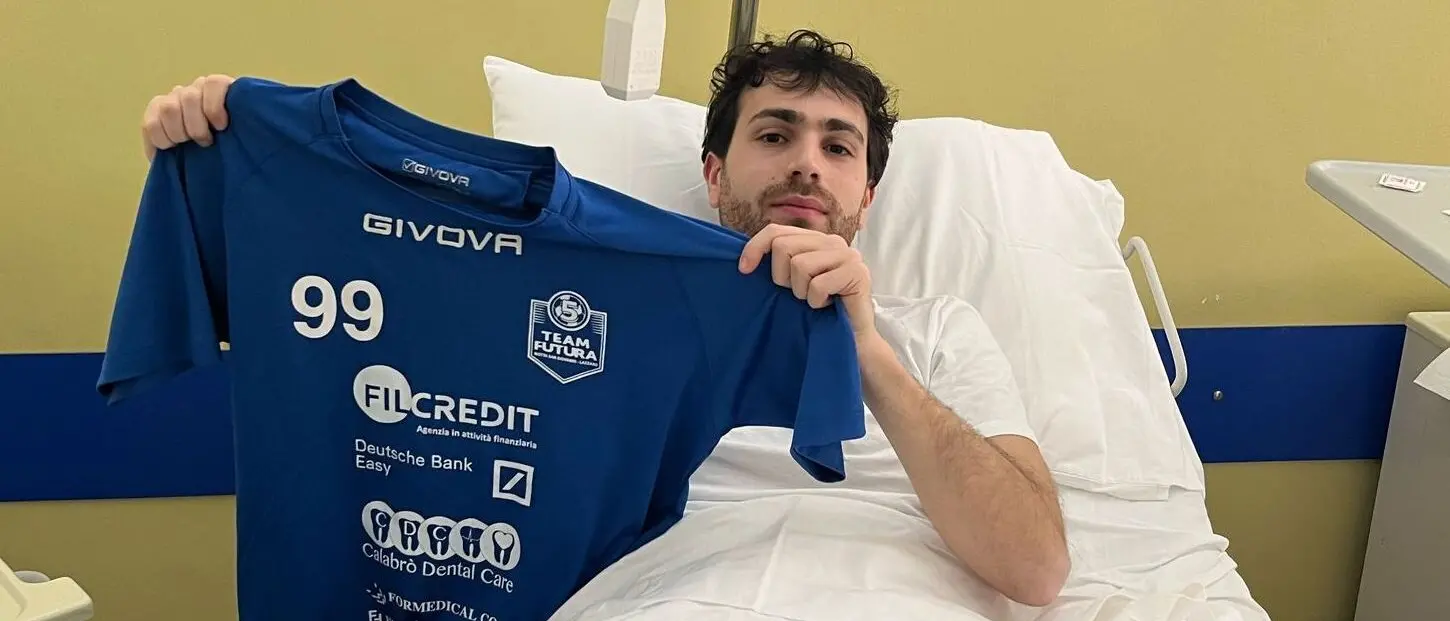 Polisportiva Futura, Simone Minnella operato con successo. Gli auguri della squadra: «Ti aspettiamo in campo»