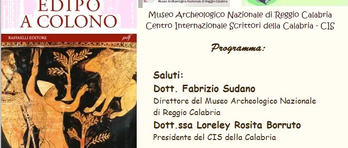 Reggio, venerdì la conferenza dal tema \"Edipo a Colono”