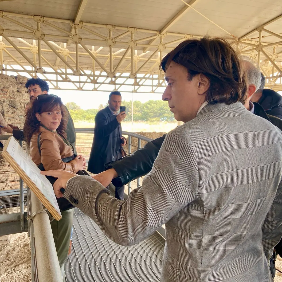 Il Presidente della Calabria Film Commission visita la Villa Romana di Casignana