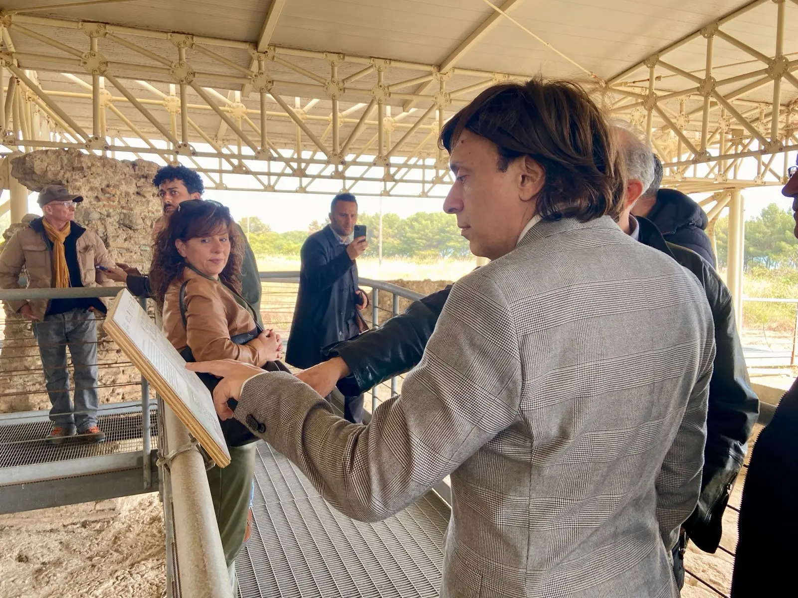 Il Presidente della Calabria Film Commission visita la Villa Romana di Casignana