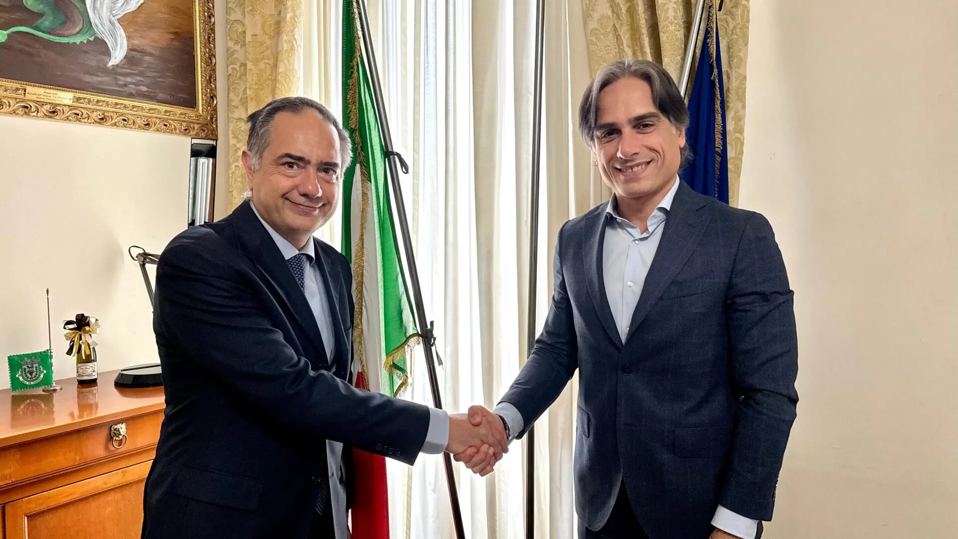 Reggio, Falcomatà riceve il console onorario del Regno del Marocco Domenico Naccari