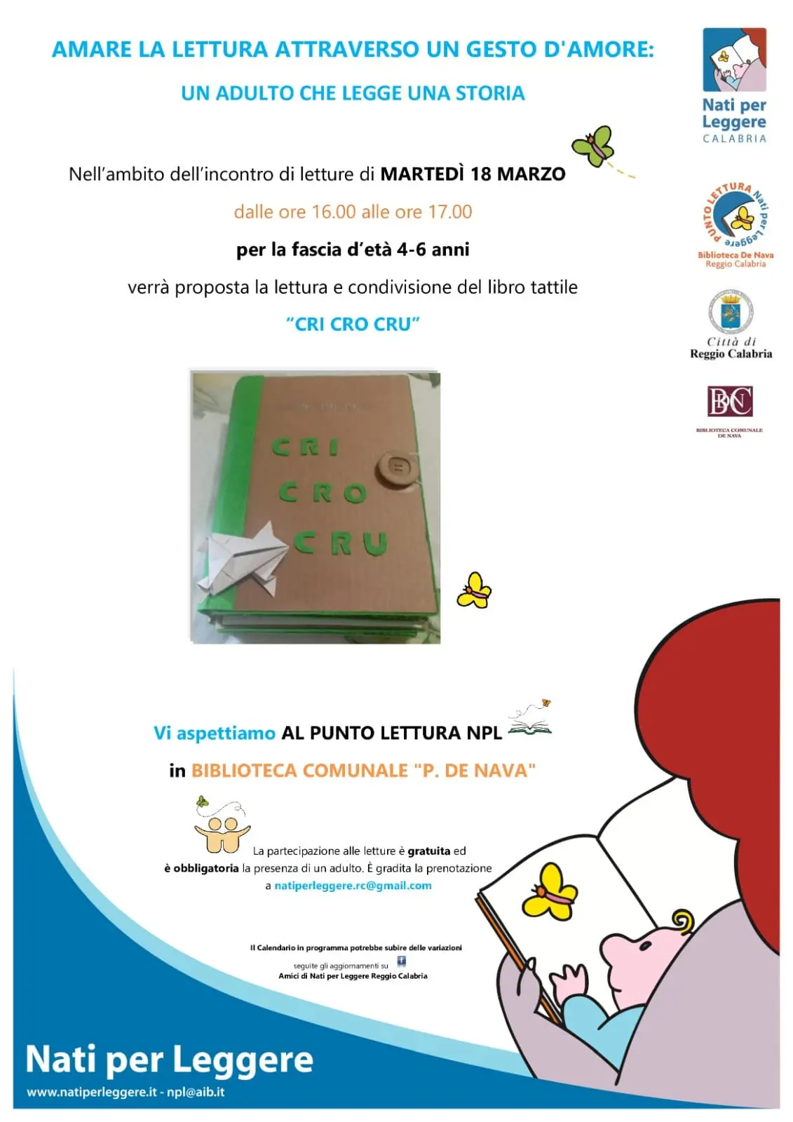 Reggio, la biblioteca comunale ospita un appuntamento dedicato ai più piccoli