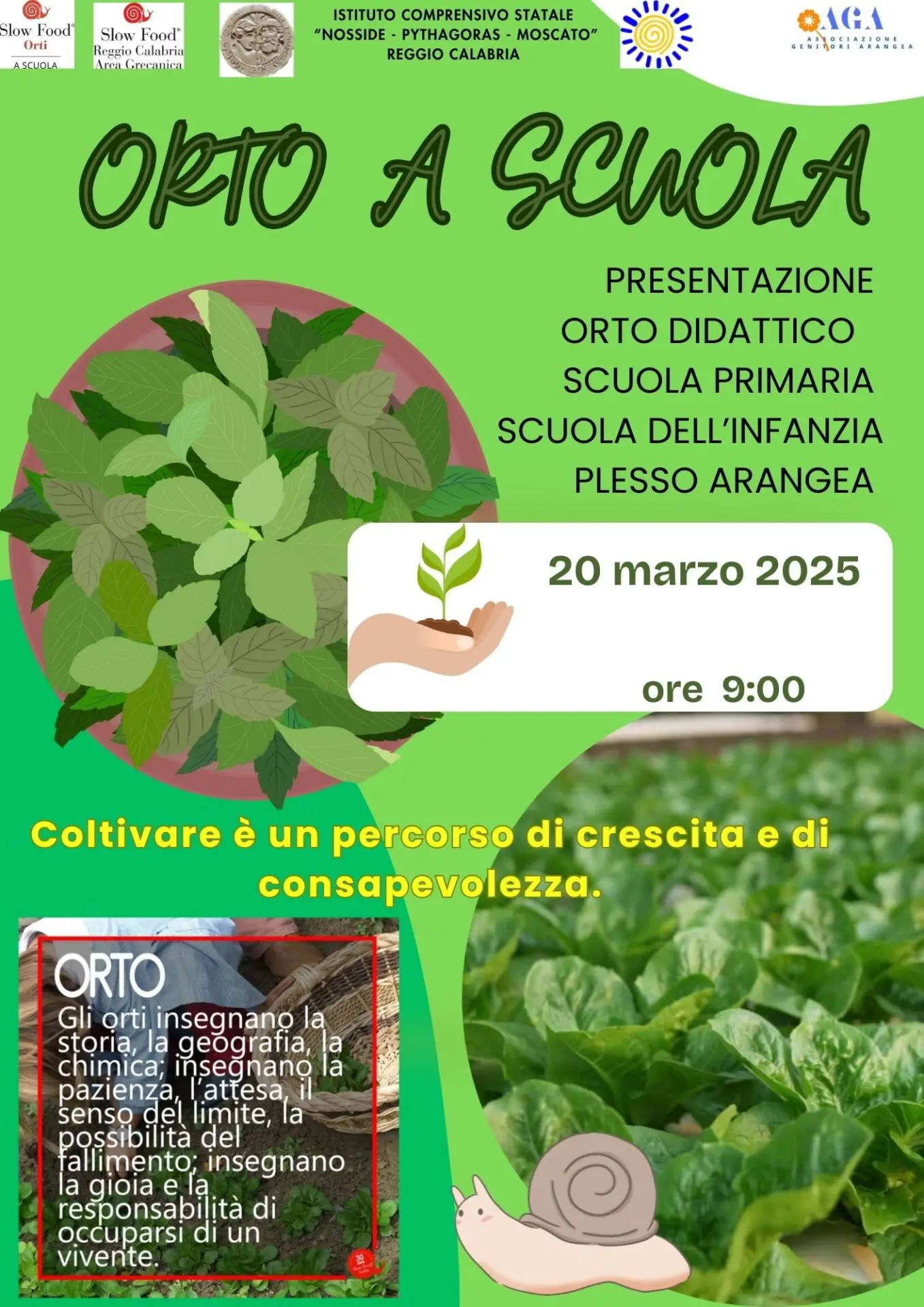 Reggio, presentazione del progetto \"Orto a scuola\"