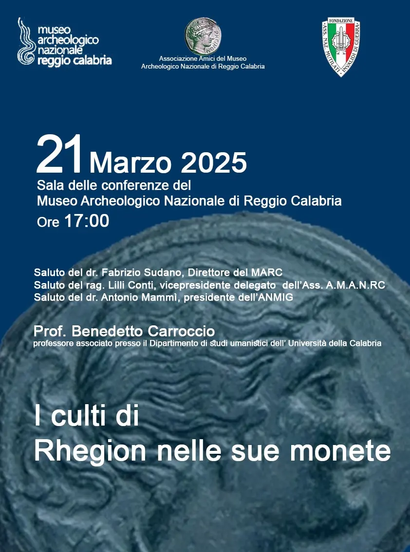 Reggio, il 21 marzo al Museo la conferenza \"I culti di Rhegion nelle sue monete\"